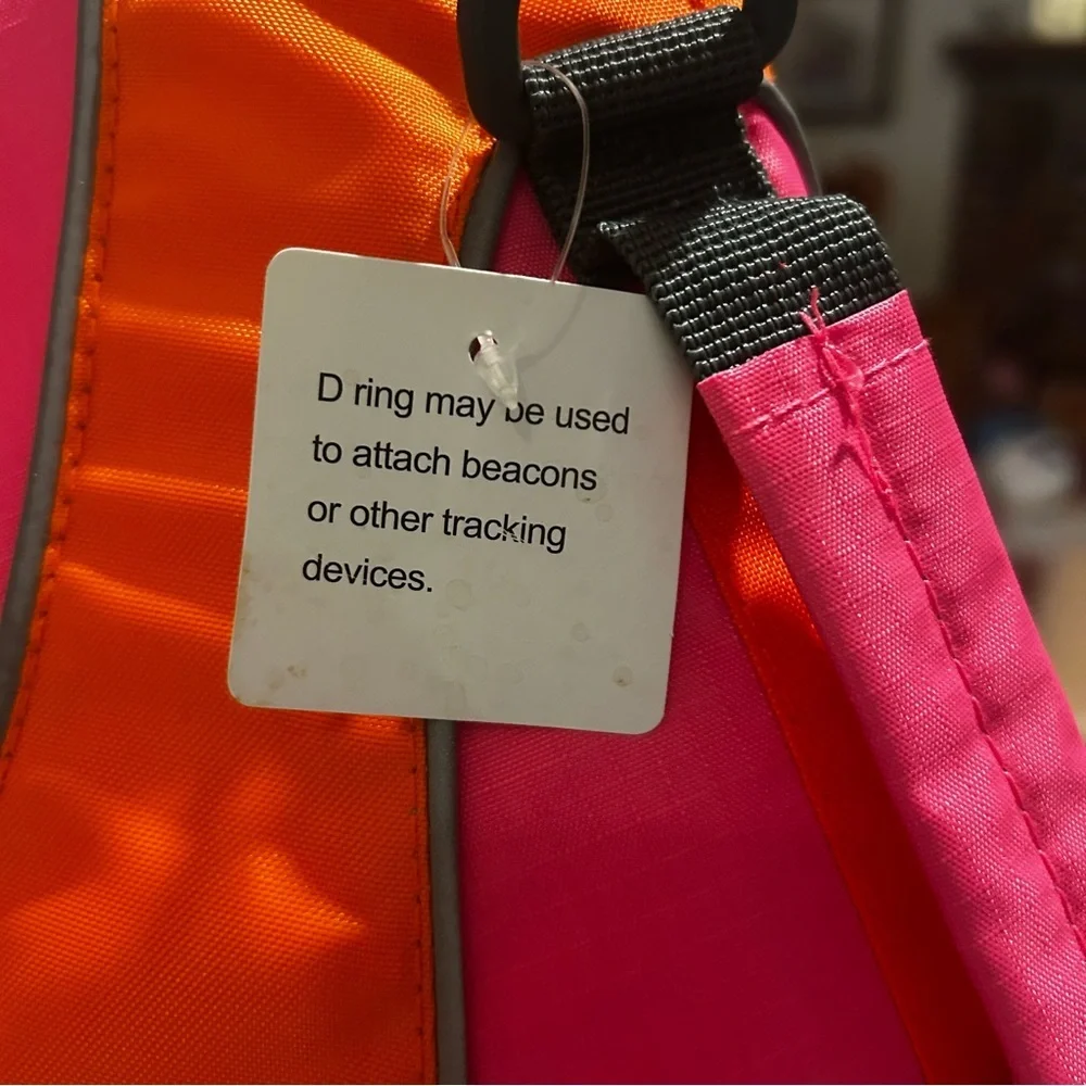 NWT Good2Go Dog Life Jacket Small Pink Orange Flotation Vest Safety
